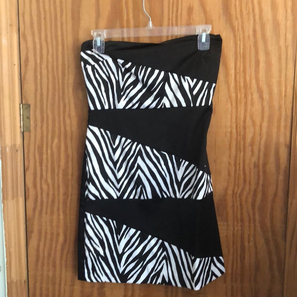 Zebra mini dress